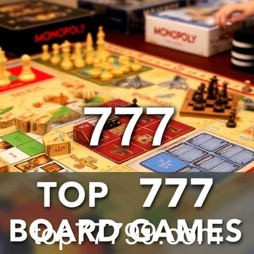 Exploring the Top 777 Board Games: A World of Strategy and Fun